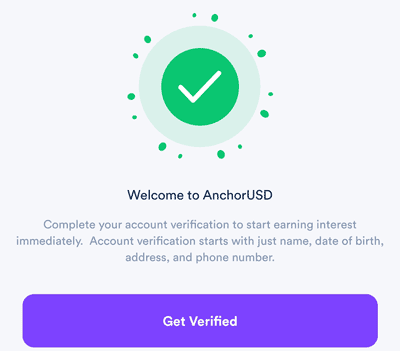 verification on anchor usd app